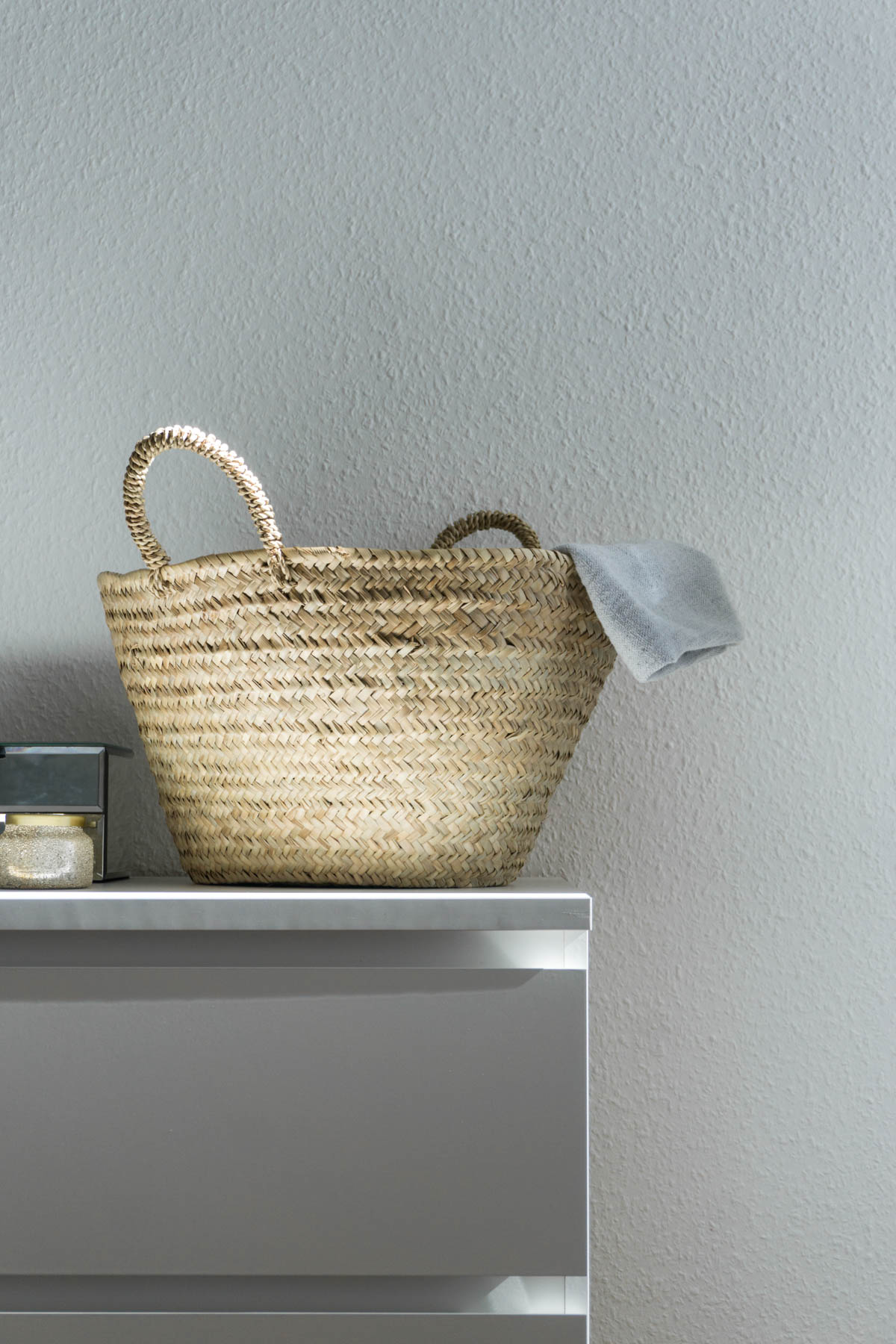 Scandinavian Interior / Bedroom Storage / Straw Basket / Minimalist Home / Berlin Flat / RG Daily Blog